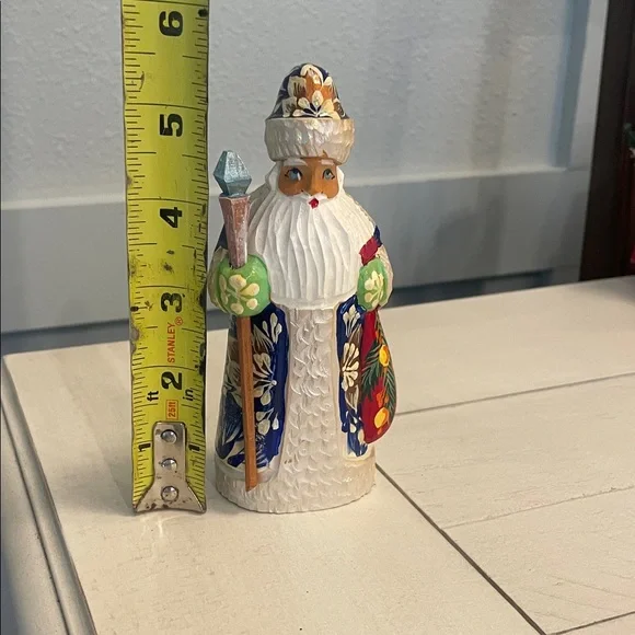Hand-Painted Russian Santa Figurine - Picture 2 of 6